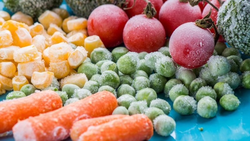 Additional information on frozen vegetables