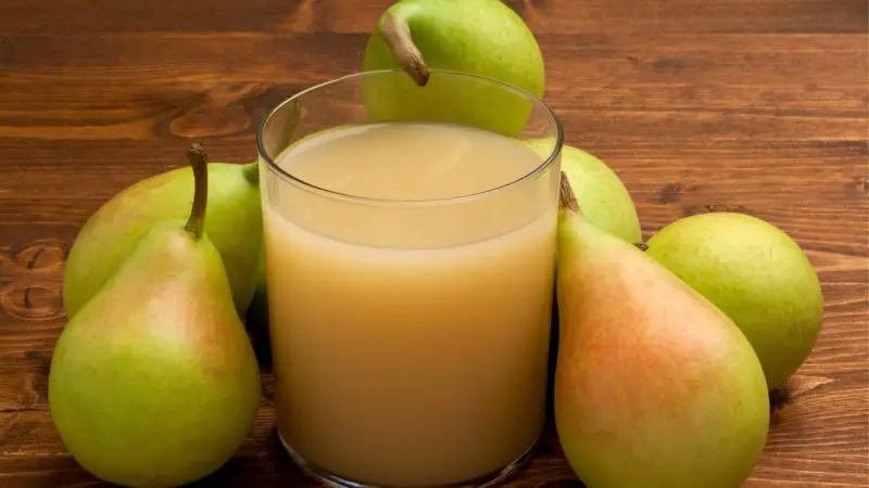 Can we serve pears juice to our guinea pigs
