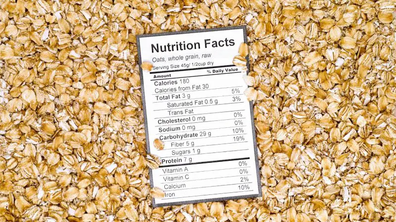 Nutrition Facts of Oats